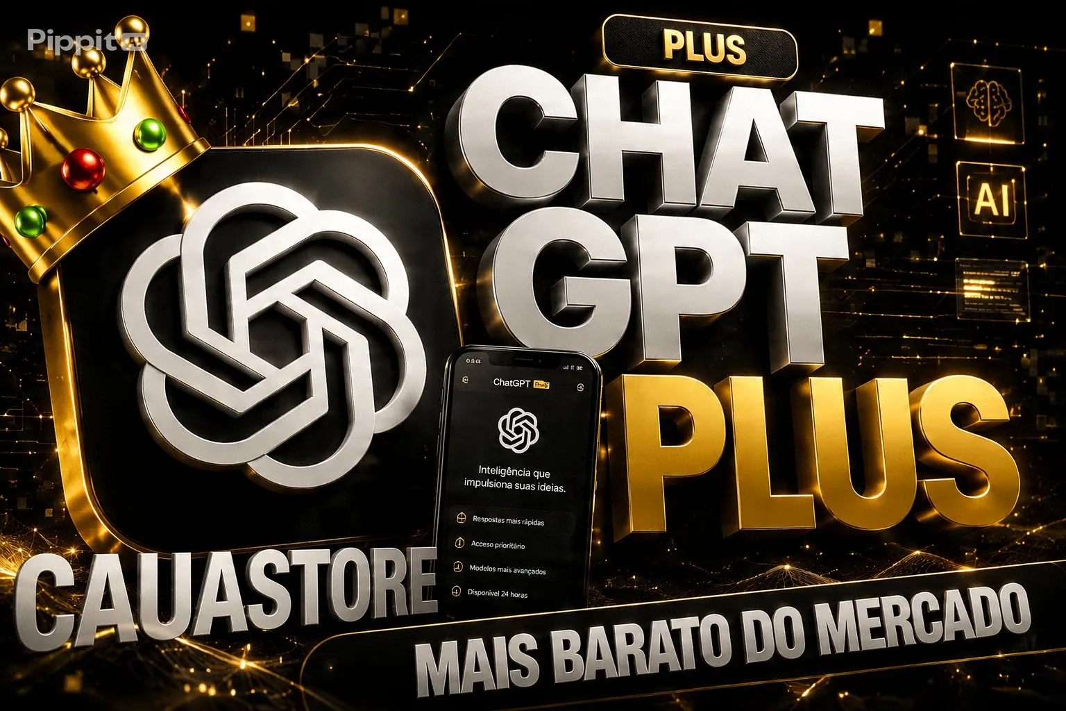 CHATGPT PLUS PRIVADO 30 DIAS + BRINDES - ENTREGA AUTOMATICA.