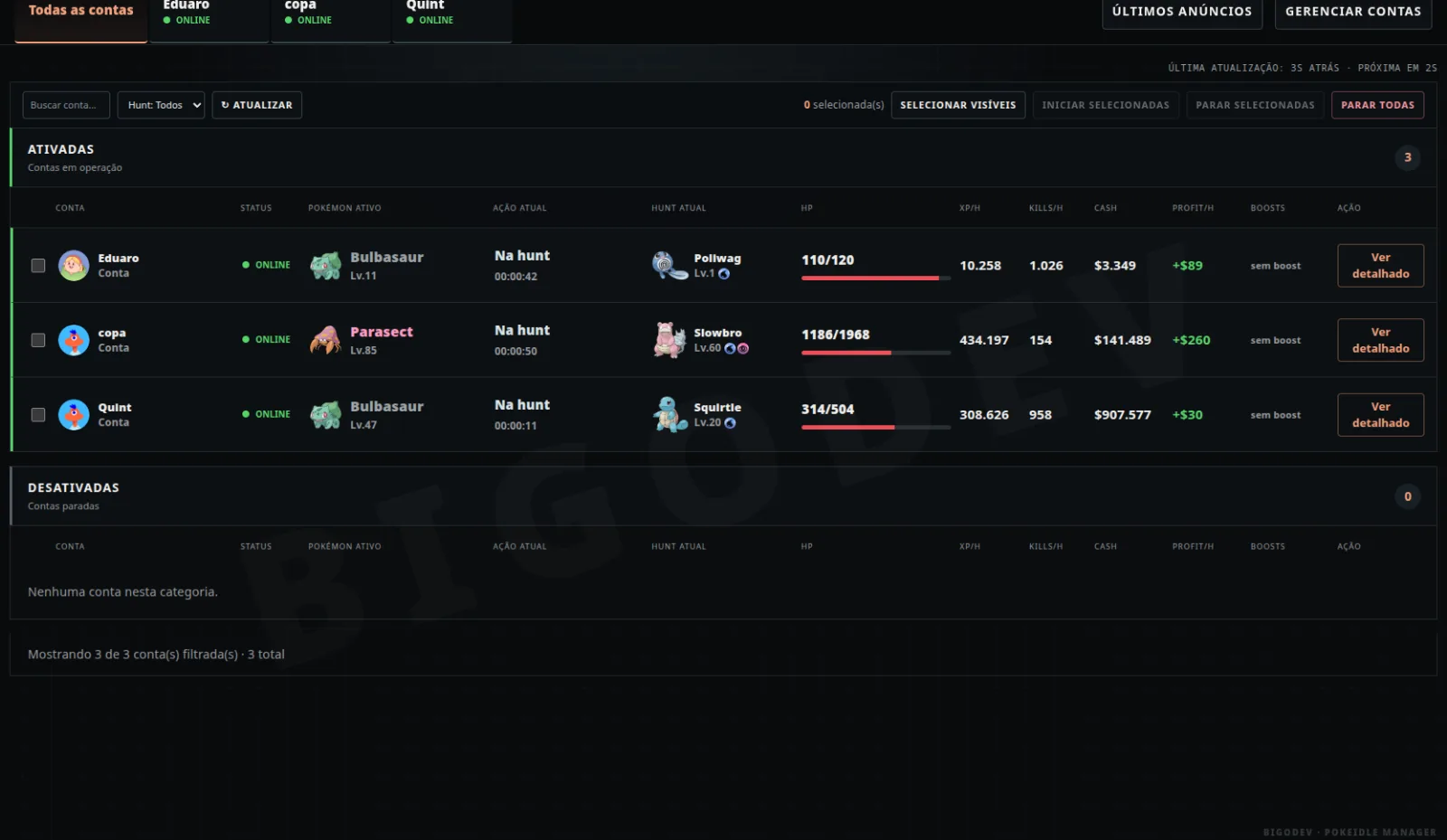 PokeIdle Manager - Gerencie suas contas em apenas um lugar!