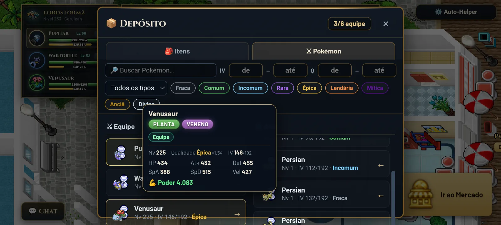 venusaur poder 4.083