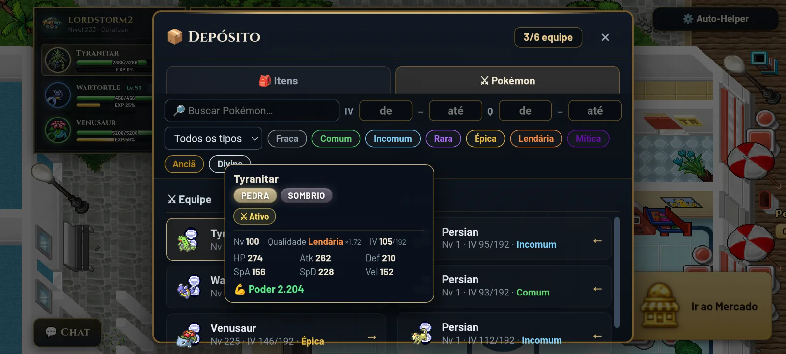 tyranitar lendário