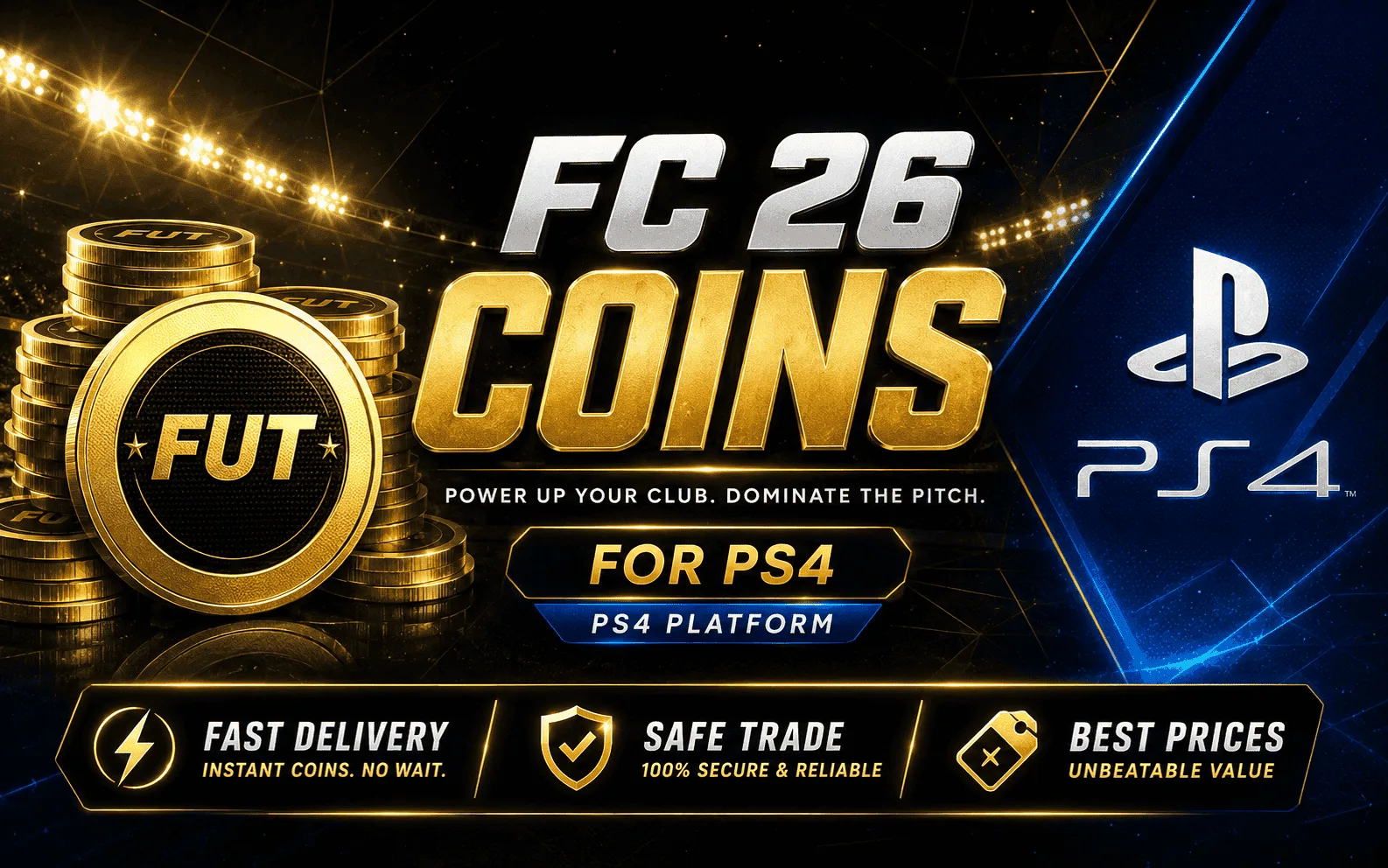 1M coins · Comfort Trade · PlayStation 4 · EA FC 26